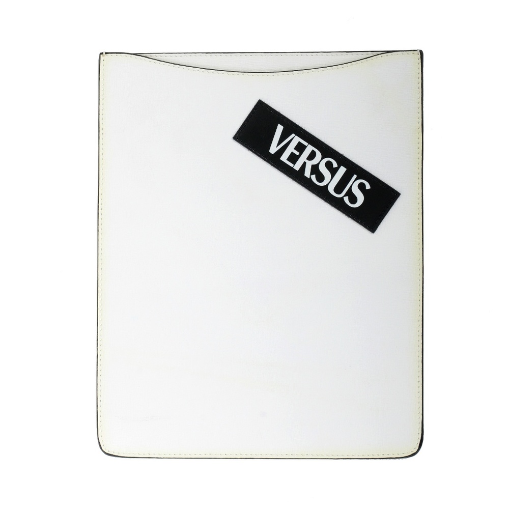 Versus Versace White Textured Leather Cover Case